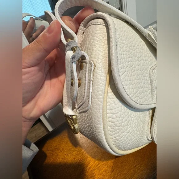 Vintage Dooney & Bourke Palomino White Leather Crossbody Bag – Rare Find - Picture 5 of 16